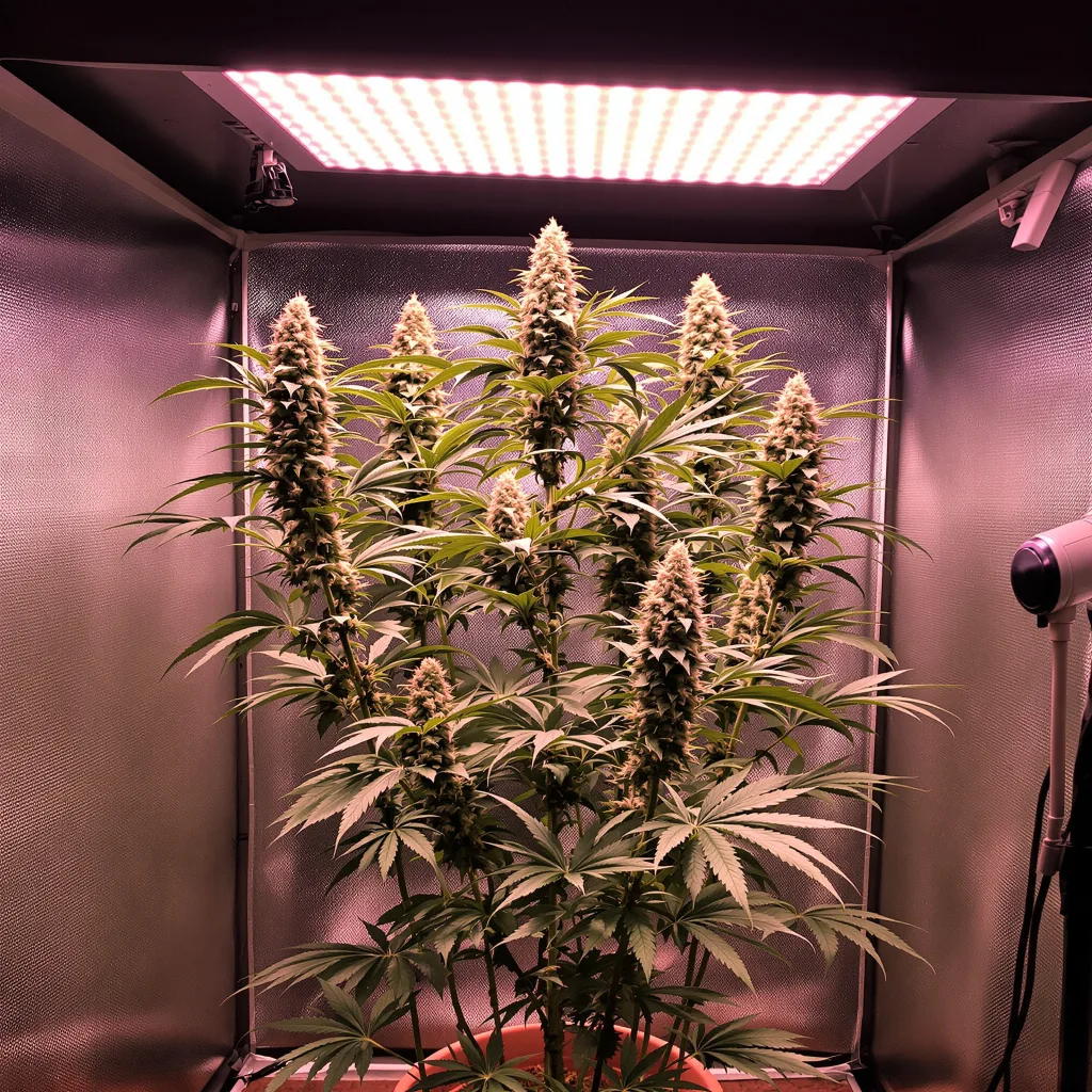 Permafrost cannabis plant in flowering stage — Short feminised