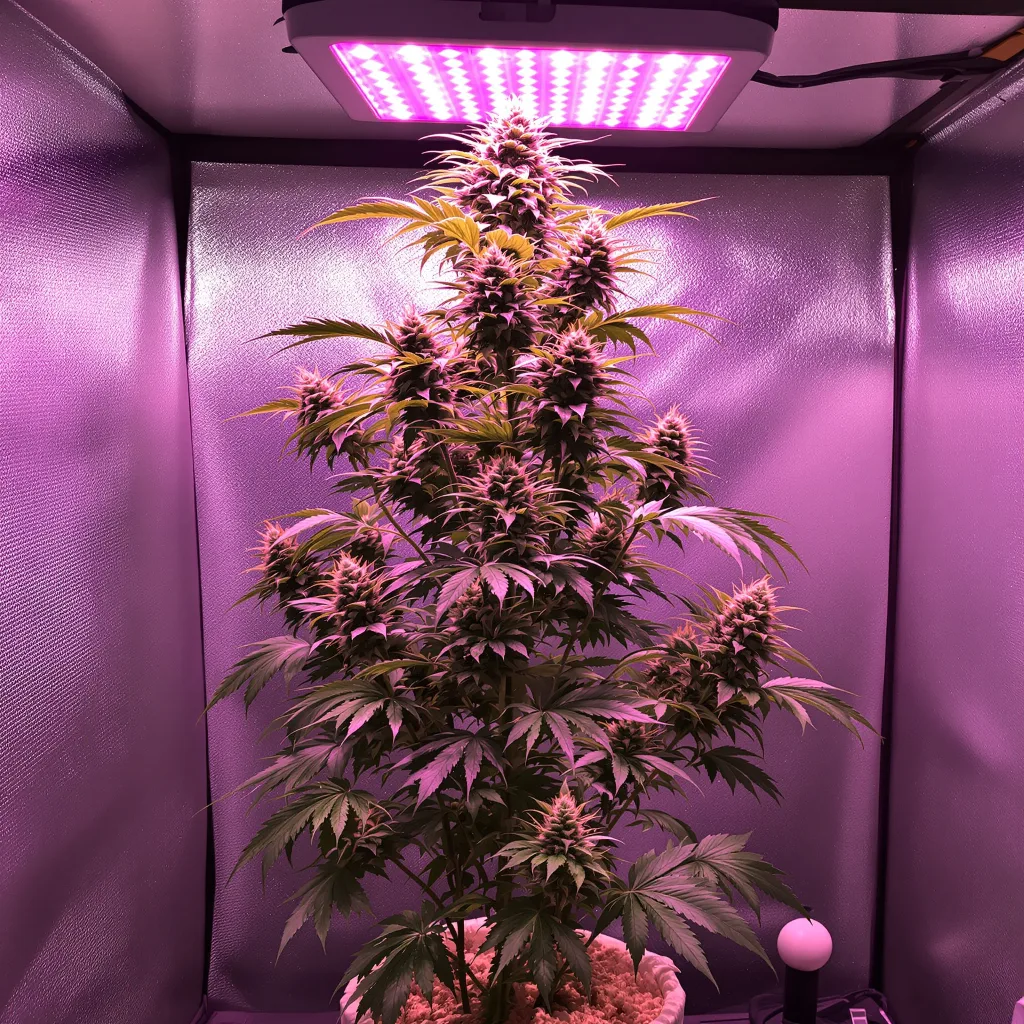 Pine cannabis plant in flowering stage — 100–140 cm autoflower