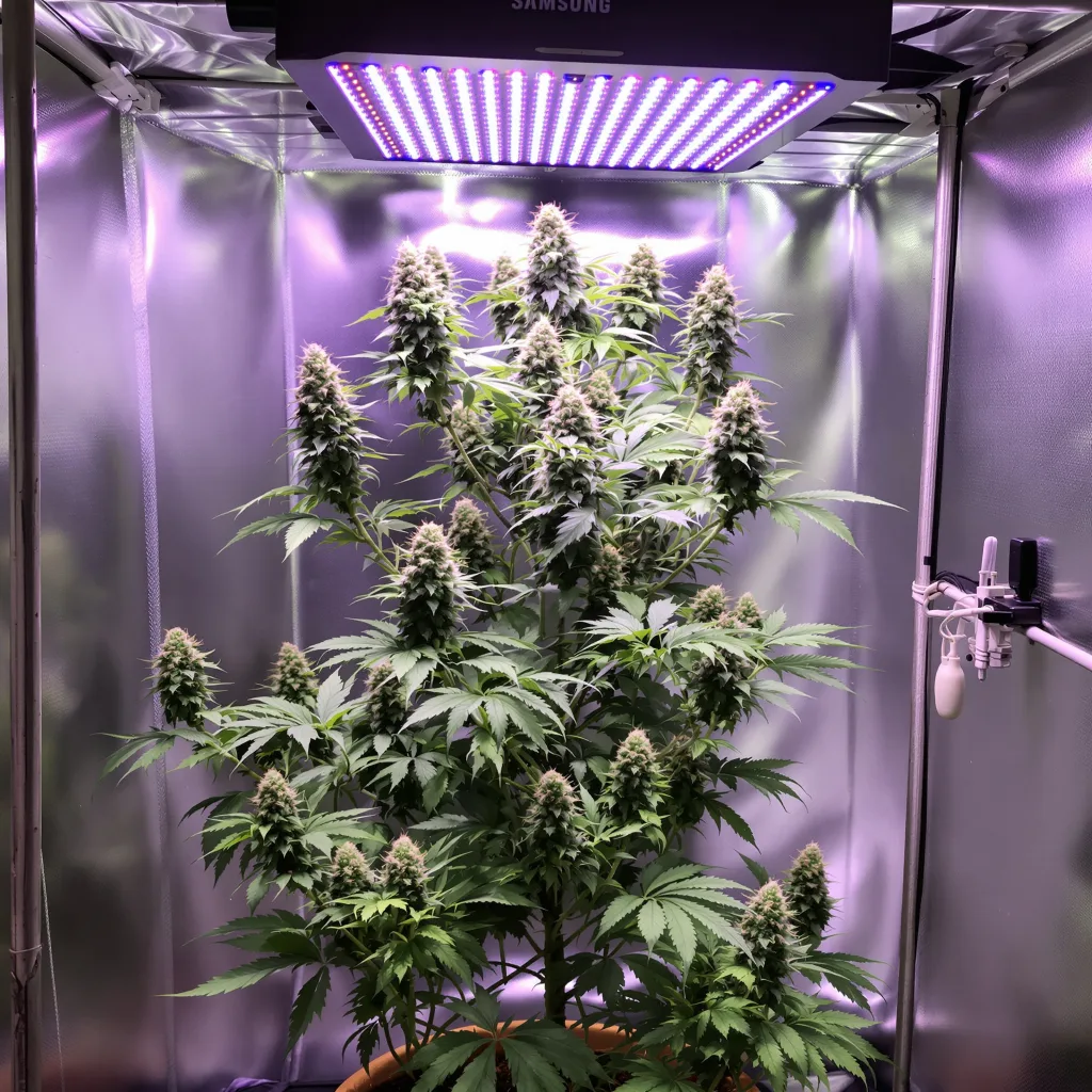 Pineapple Purple Skunk cannabis plant in flowering stage — Tall feminised