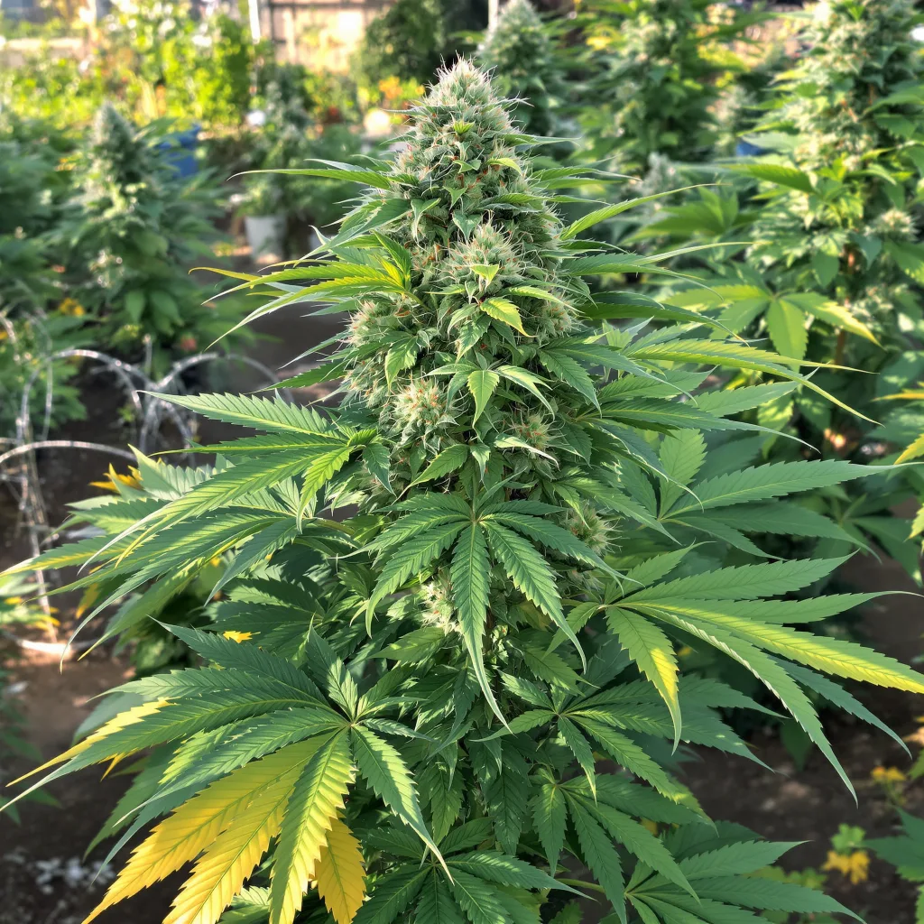 Pink Kush 90% indica / 10% sativa flower with visible trichomes