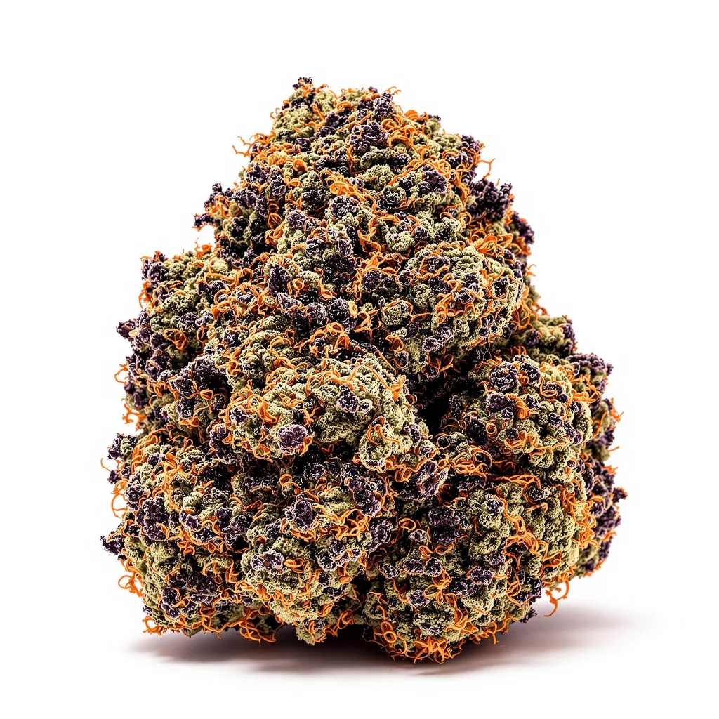 Pink Panther 70% indica / 30% sativa flower with visible trichomes