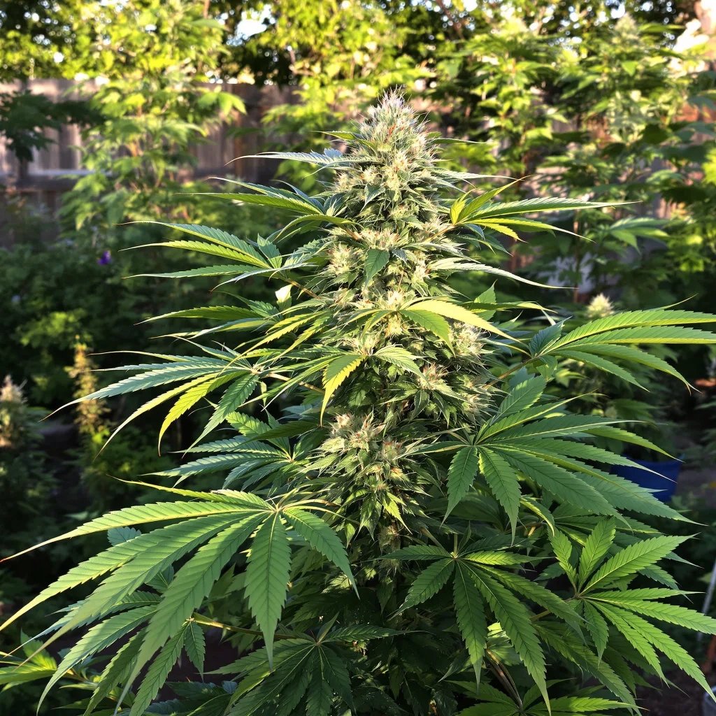 Platinum Bubba Kush 78% indica / 22% sativa flower with visible trichomes
