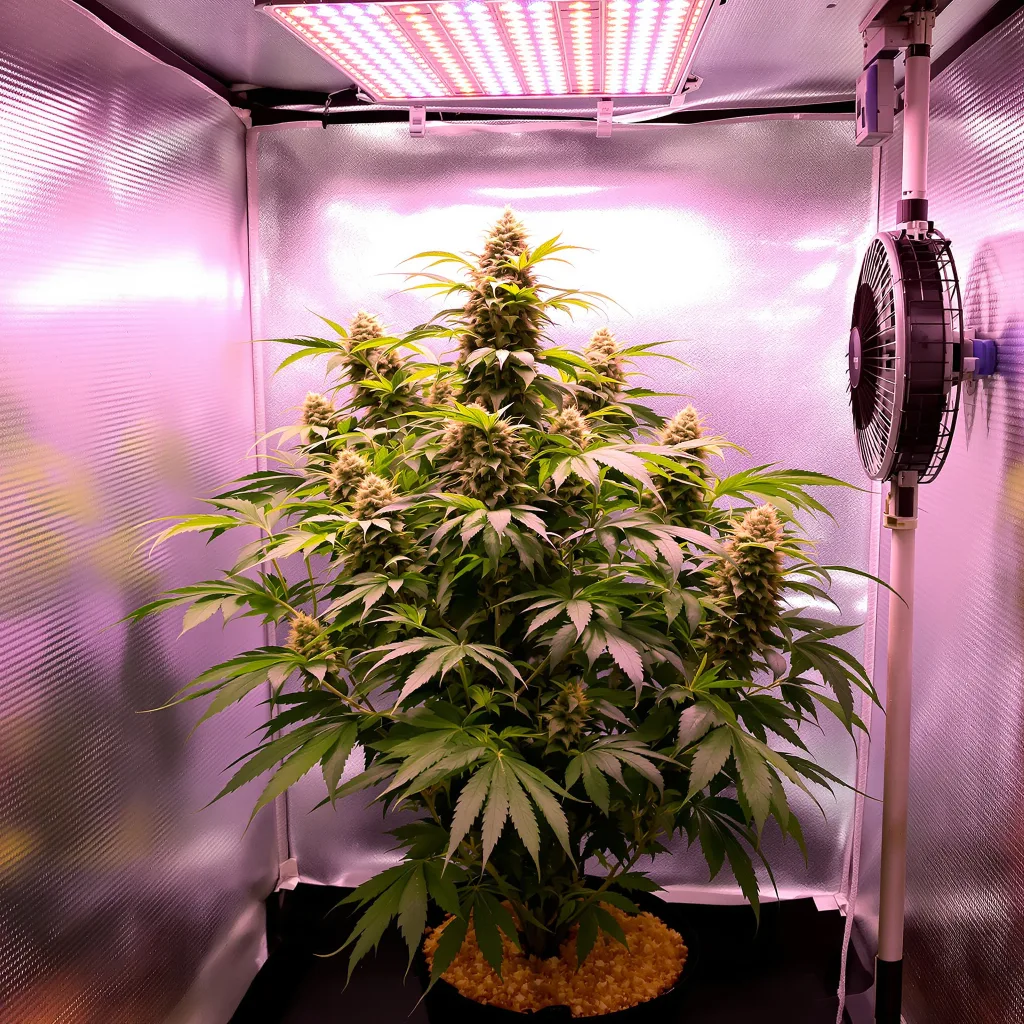 Platinum Kush cannabis plant in flowering stage — Medium feminised