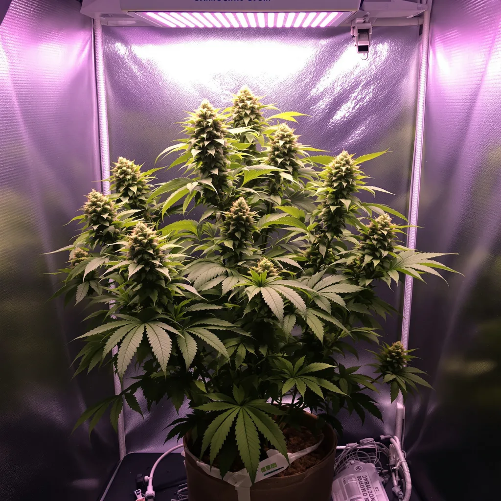 Platinum OG cannabis plant in flowering stage — Medium (150-245 cm) feminised