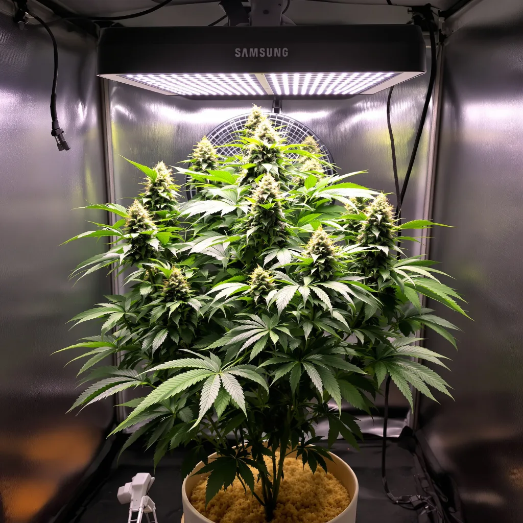 Platinum Purple Kush cannabis plant in flowering stage — Short feminised