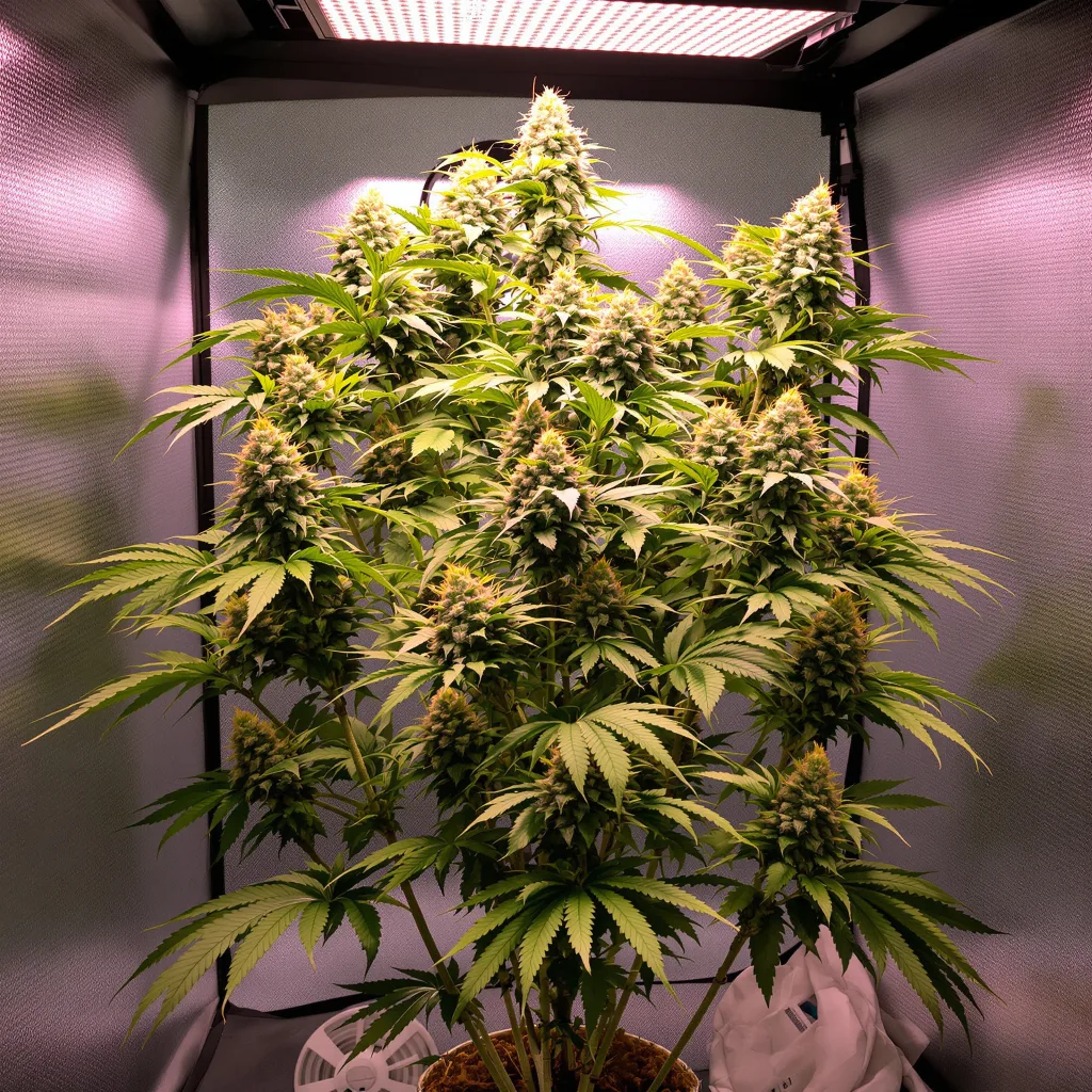 Pop Rox cannabis plant in flowering stage — Short autoflower