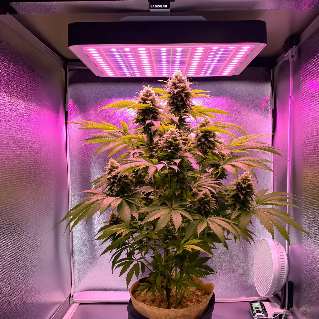 Primus cannabis plant in flowering stage — 90-120 cm. Medium feminised