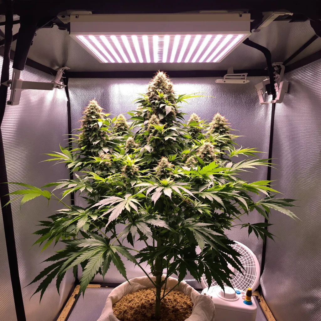 Puna Budder cannabis plant in flowering stage — 120-150 cm feminised