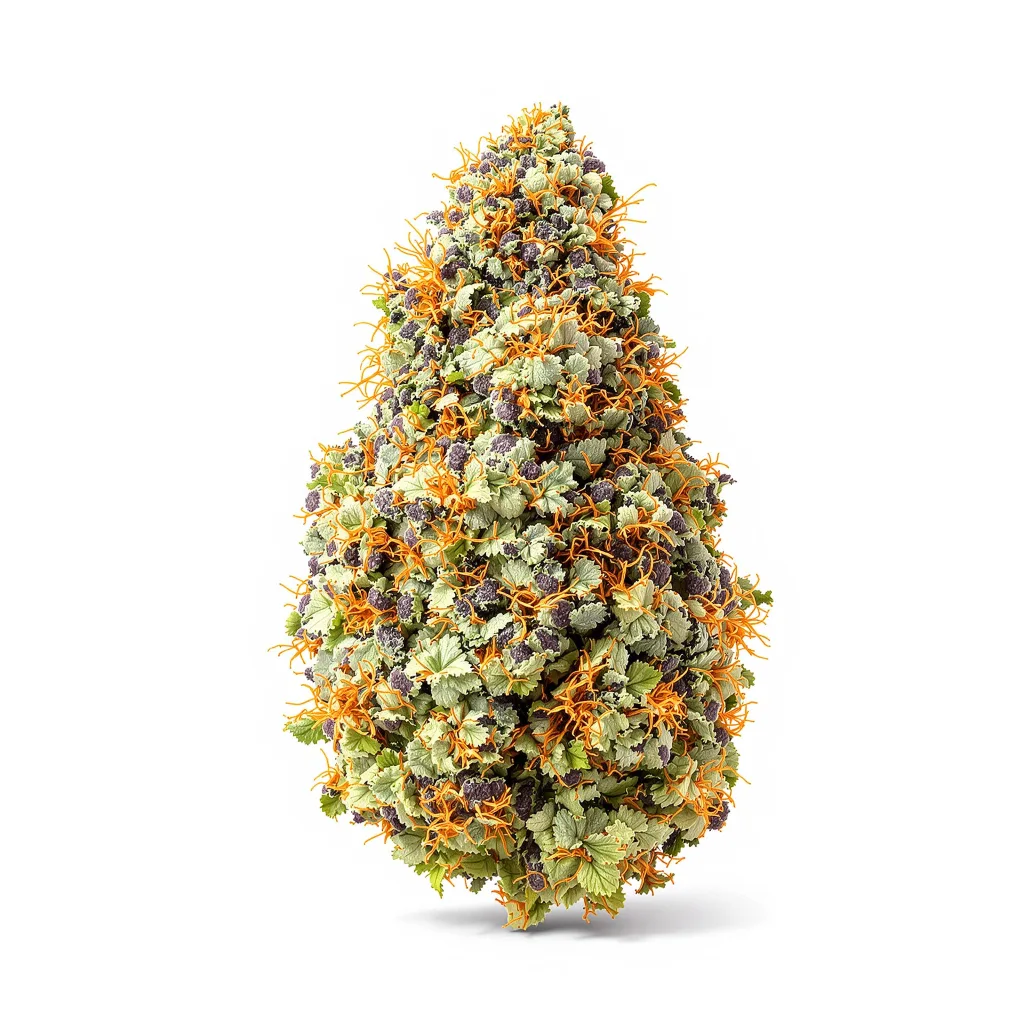 Punky Lion 81% indica / 19% sativa flower with visible trichomes