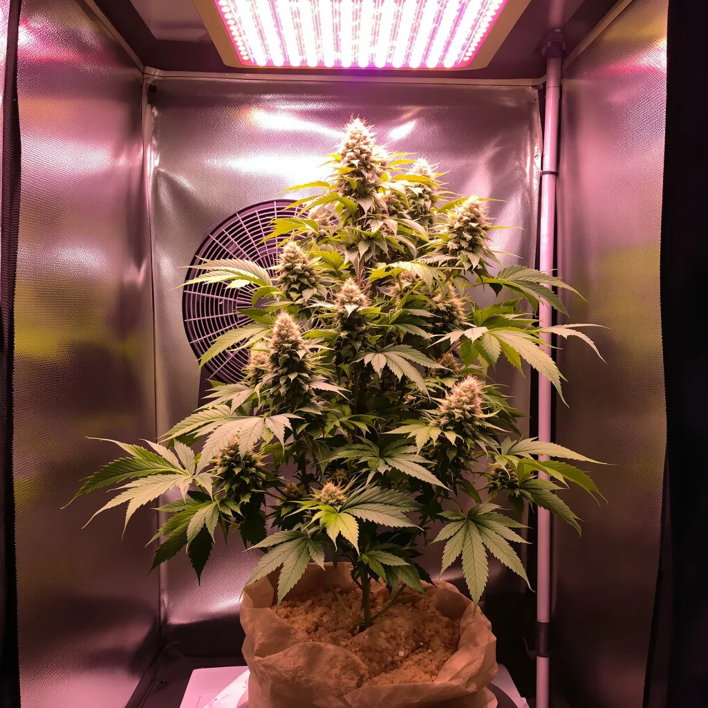 Purple Alien OG cannabis plant in flowering stage — Medium autoflower