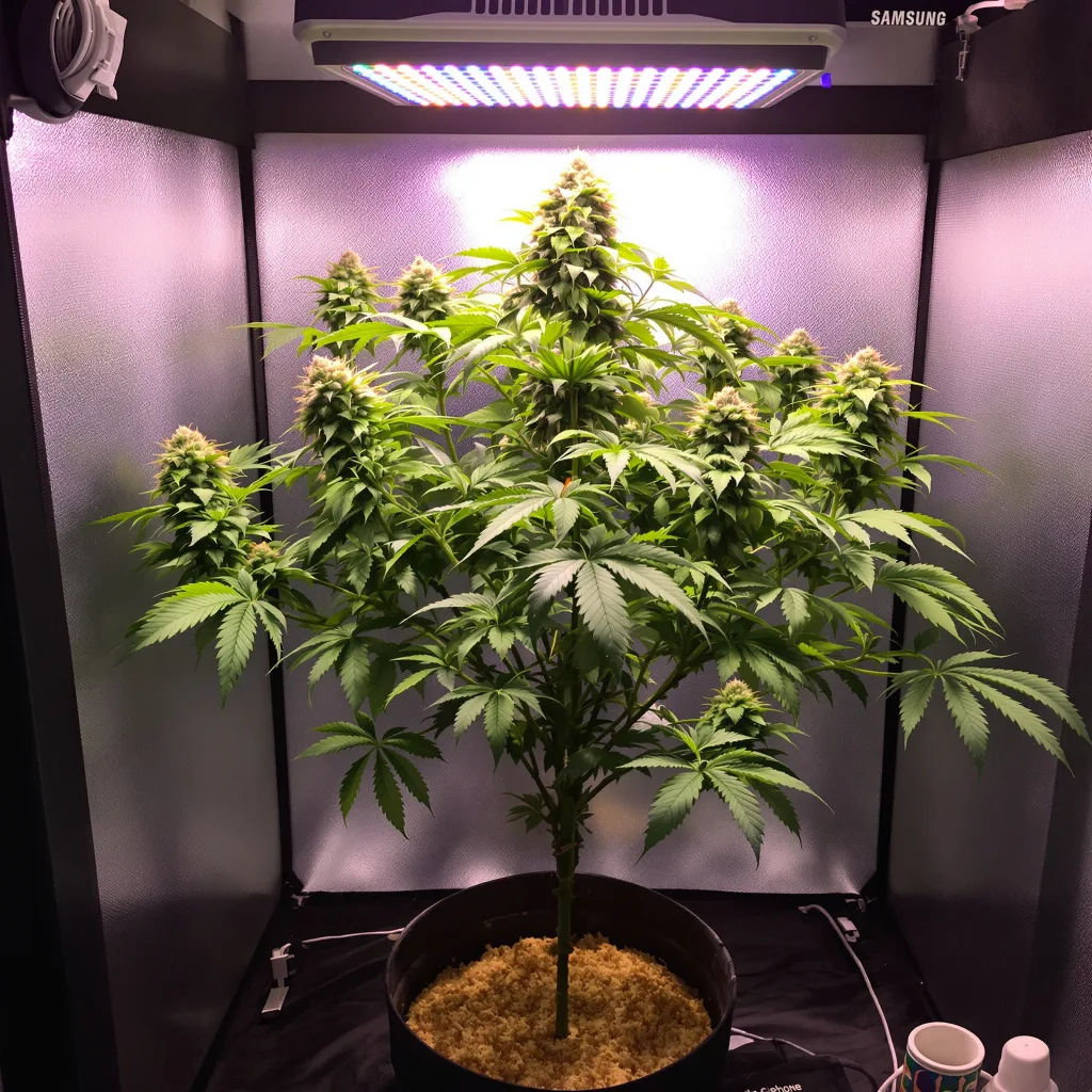Purple Chemdawg cannabis plant in flowering stage — Short feminised