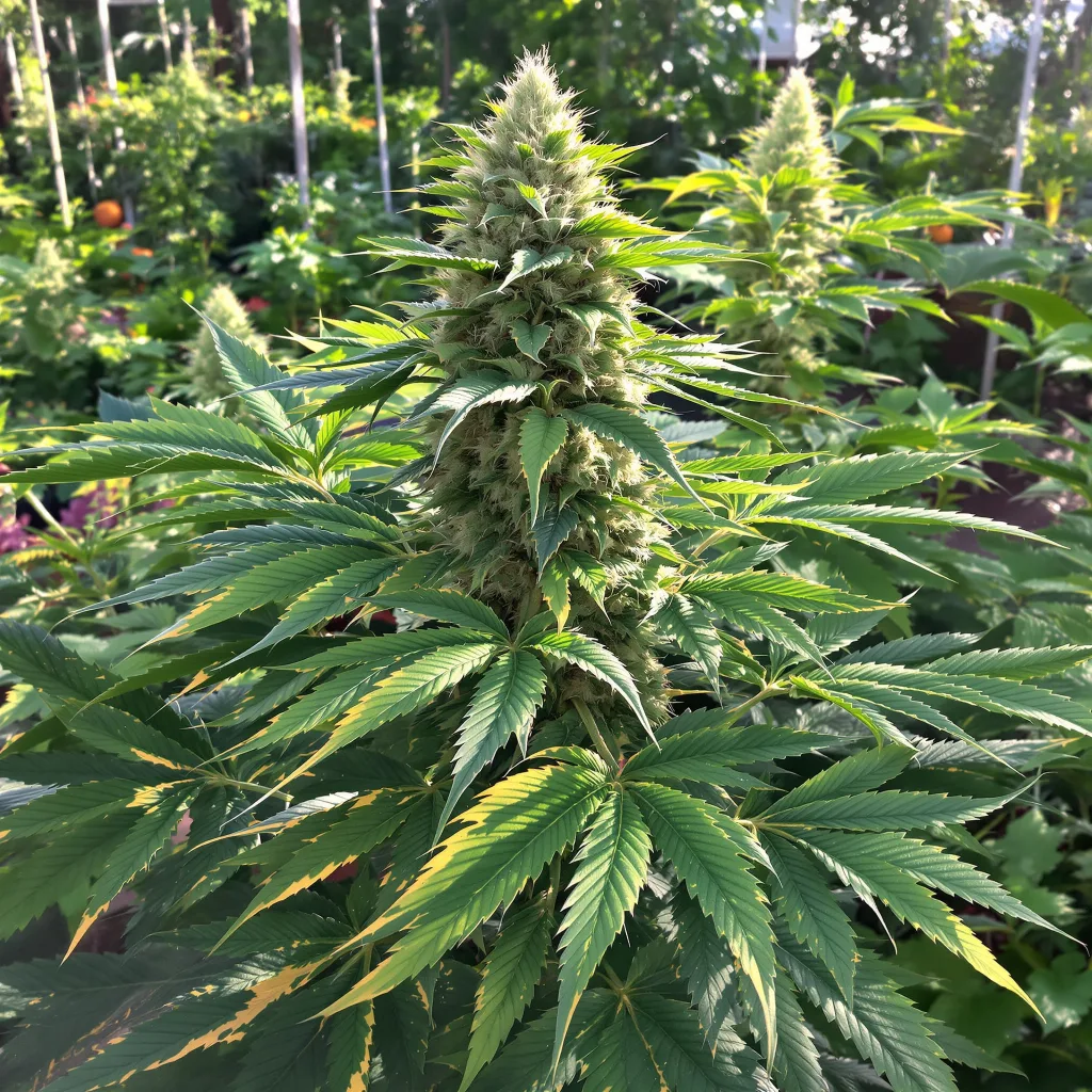 Purple Chemdawg 71% indica / 29% sativa flower with visible trichomes