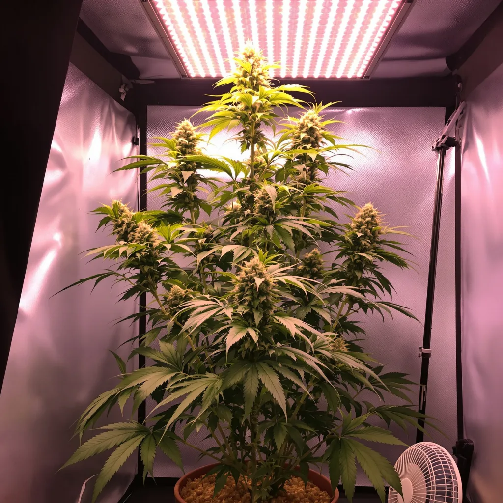 Purple Diesel cannabis plant in flowering stage — Short feminised
