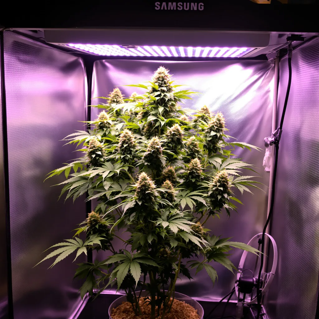 Purple Nepal Candy cannabis plant in flowering stage — 170–210 cm feminised
