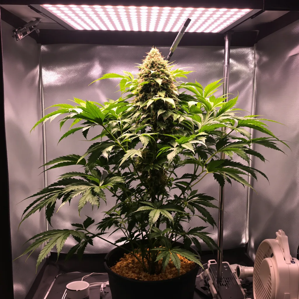 Purple OG cannabis plant in flowering stage — 152-244 cm feminised