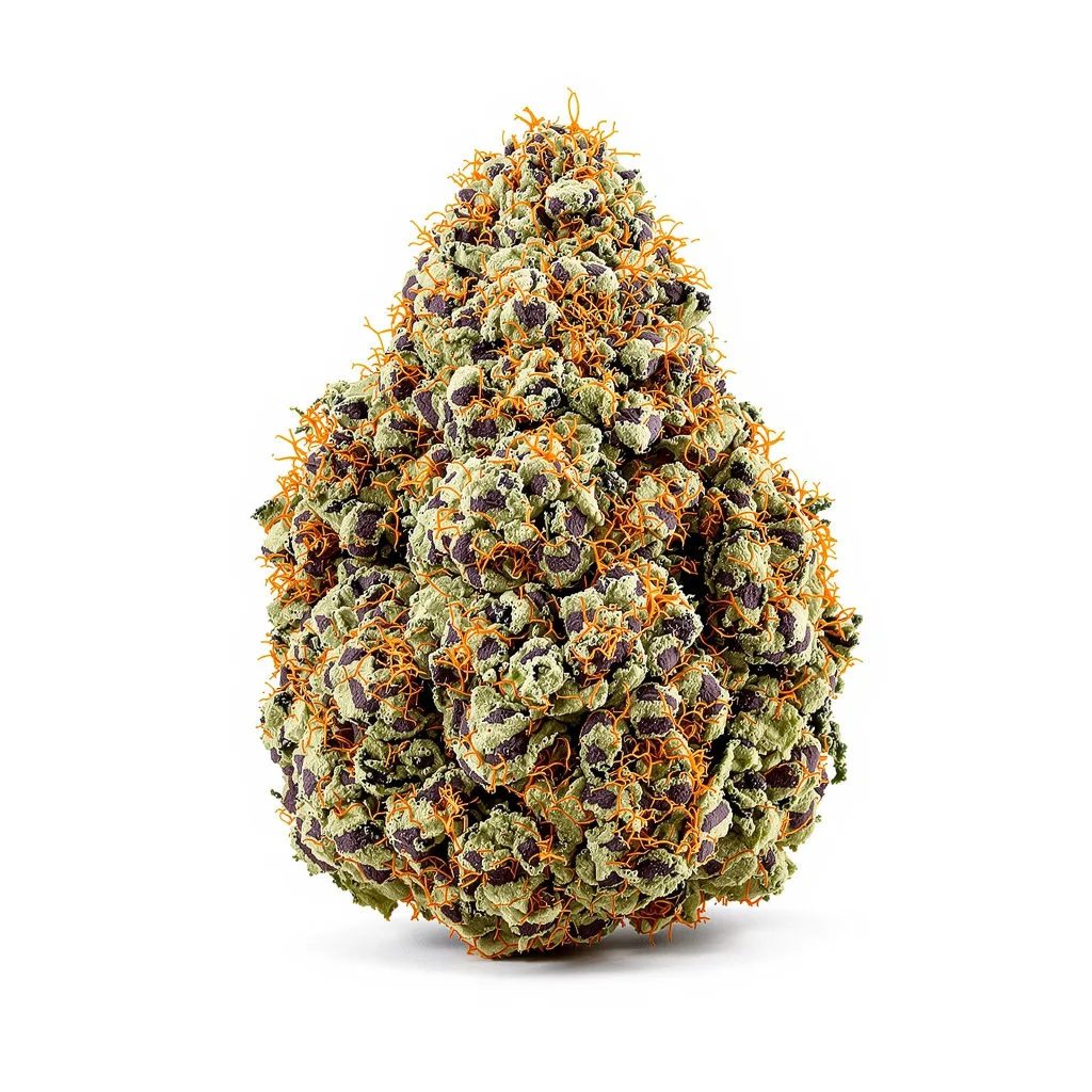 Purple Panty Dropper 78% indica / 22% sativa flower with visible trichomes