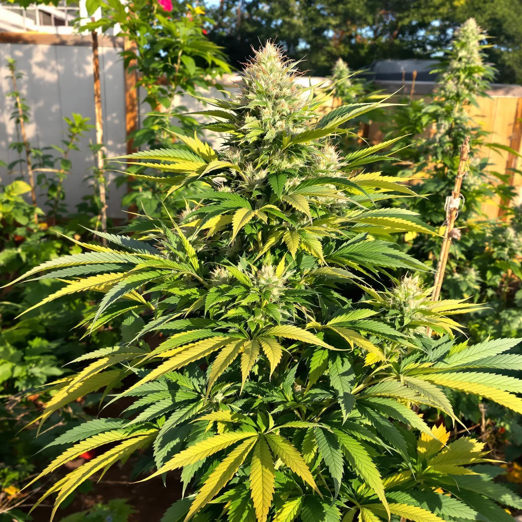 Purple People Eater 65% indica / 35% sativa flower with visible trichomes