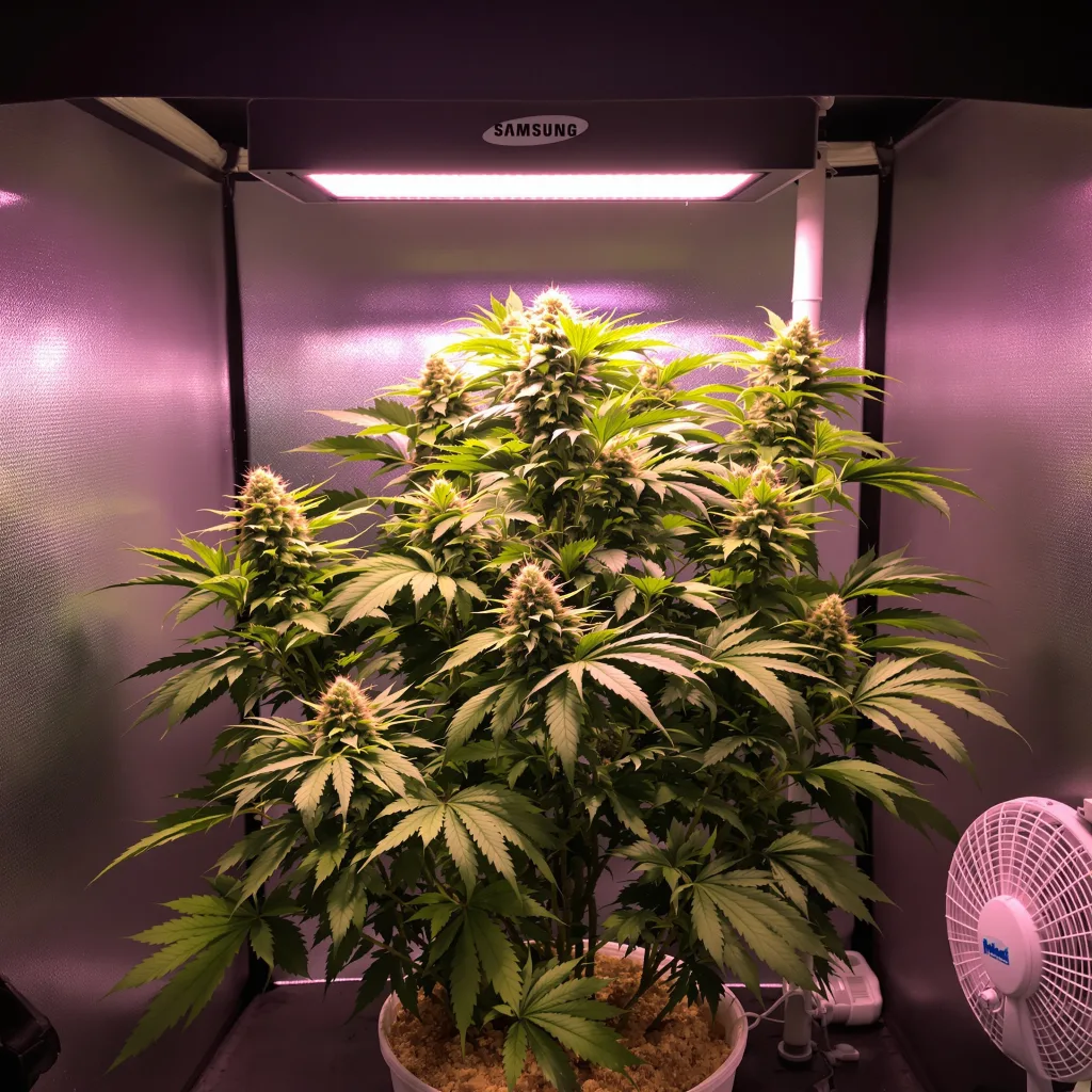 Purple Punch cannabis plant in flowering stage — Medium feminised