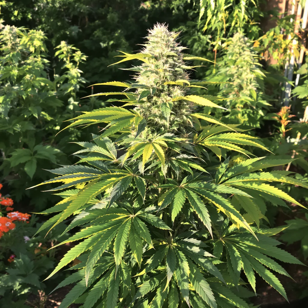 Querkle 62% indica / 38% sativa flower with visible trichomes