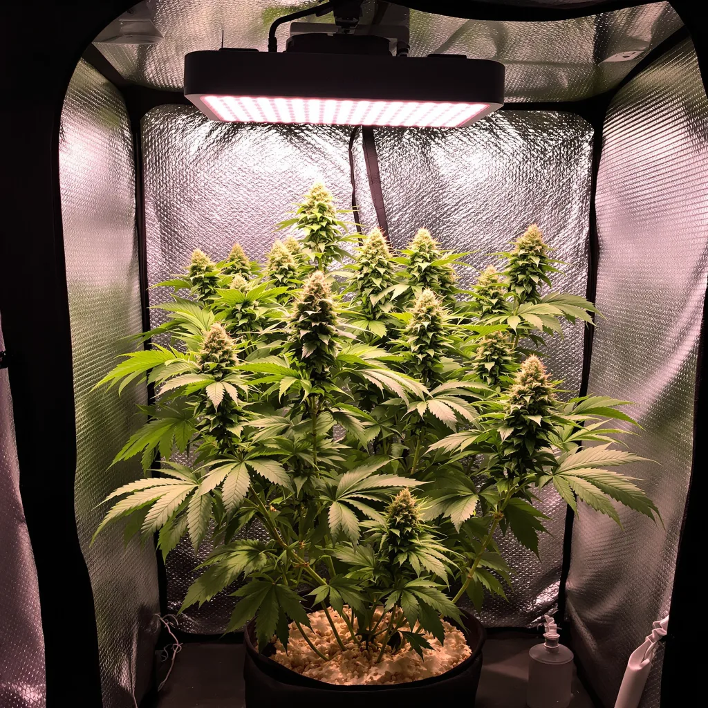 Qush cannabis plant in flowering stage — Short feminised