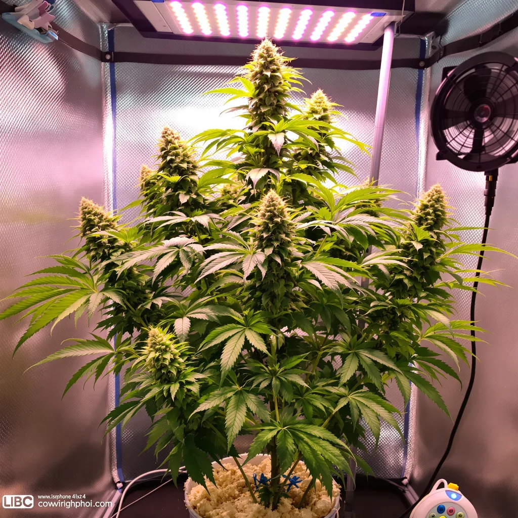 Raisinberry cannabis plant in flowering stage — 160–200 cm feminised