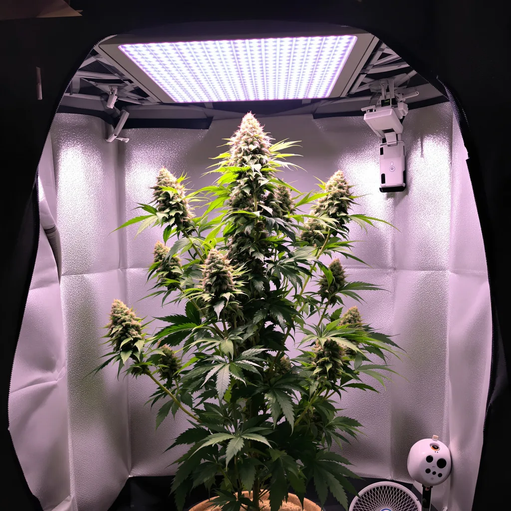 Rare Dankness #1 cannabis plant in flowering stage — Short feminised