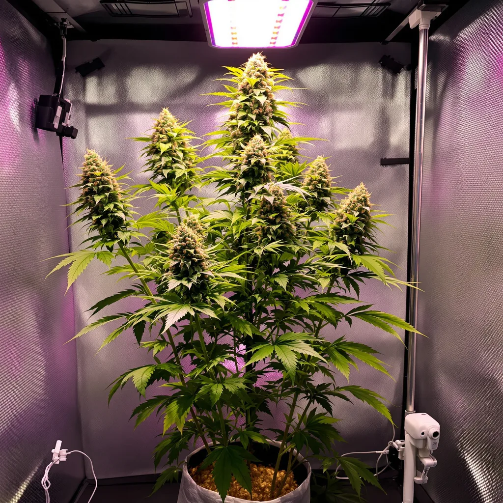 Raskal OG cannabis plant in flowering stage — Medium (150-245 cm) feminised
