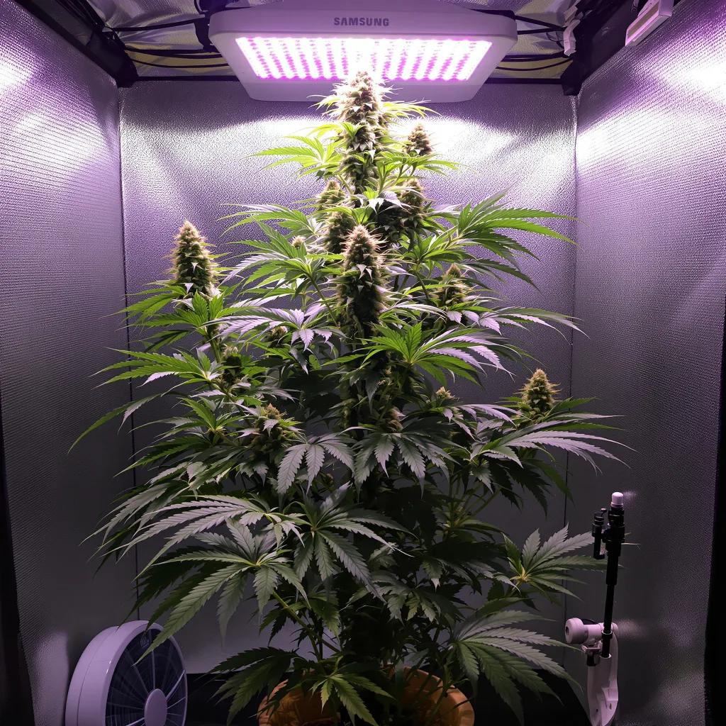 Red Congolese cannabis plant in flowering stage — 152-244 cm feminised