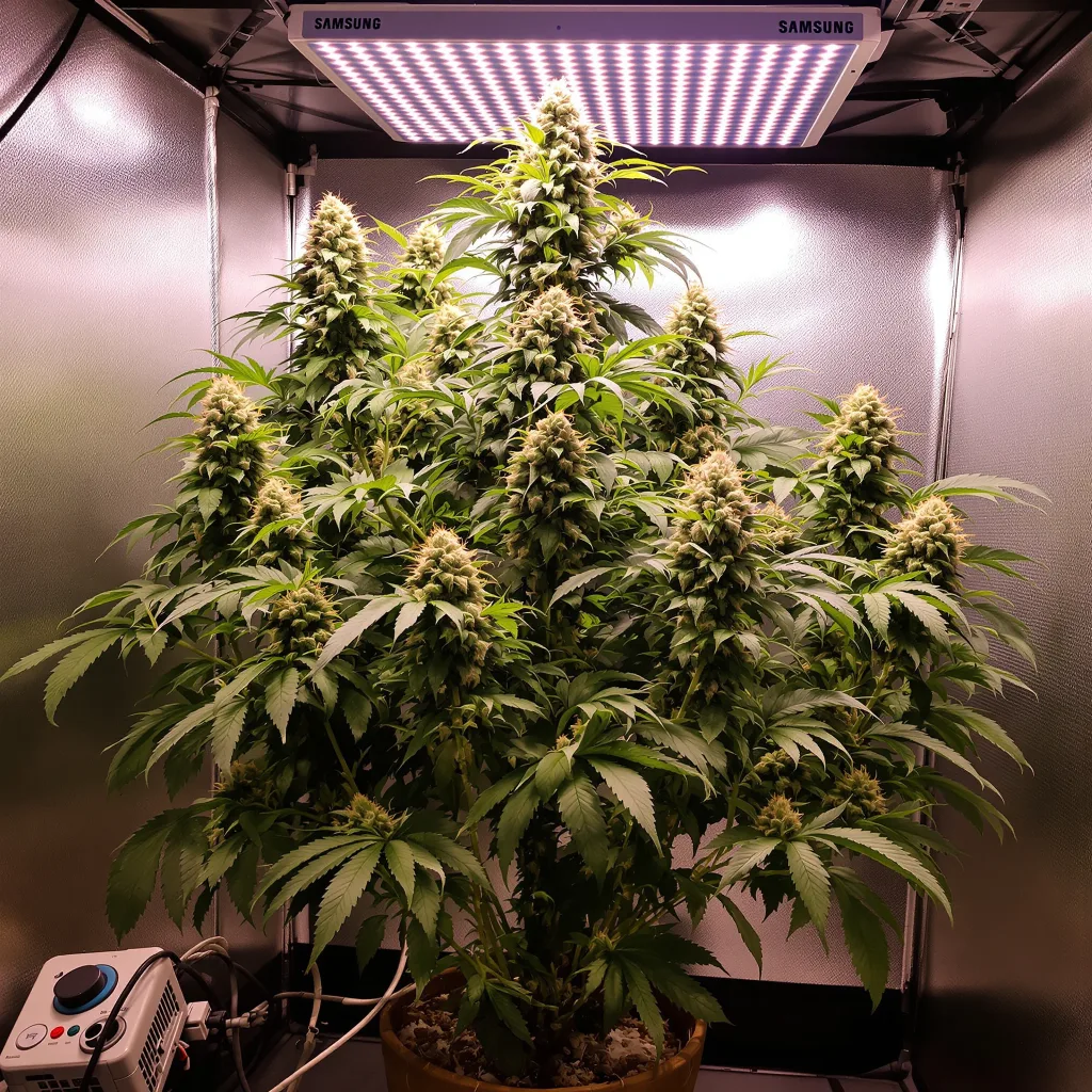Redwood Kush cannabis plant in flowering stage — Short feminised