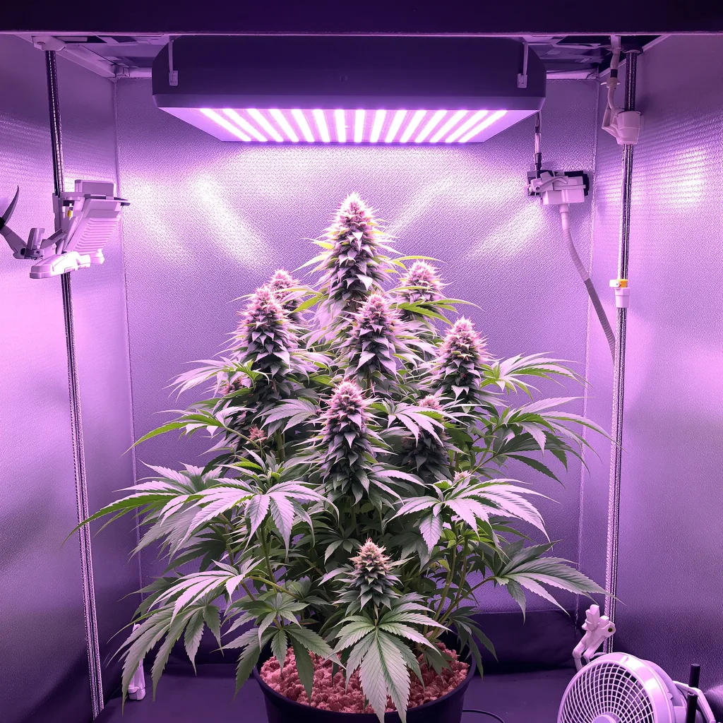 Reserve L.A.K. Federal cannabis plant in flowering stage — 90-120 cm. Medium autoflower