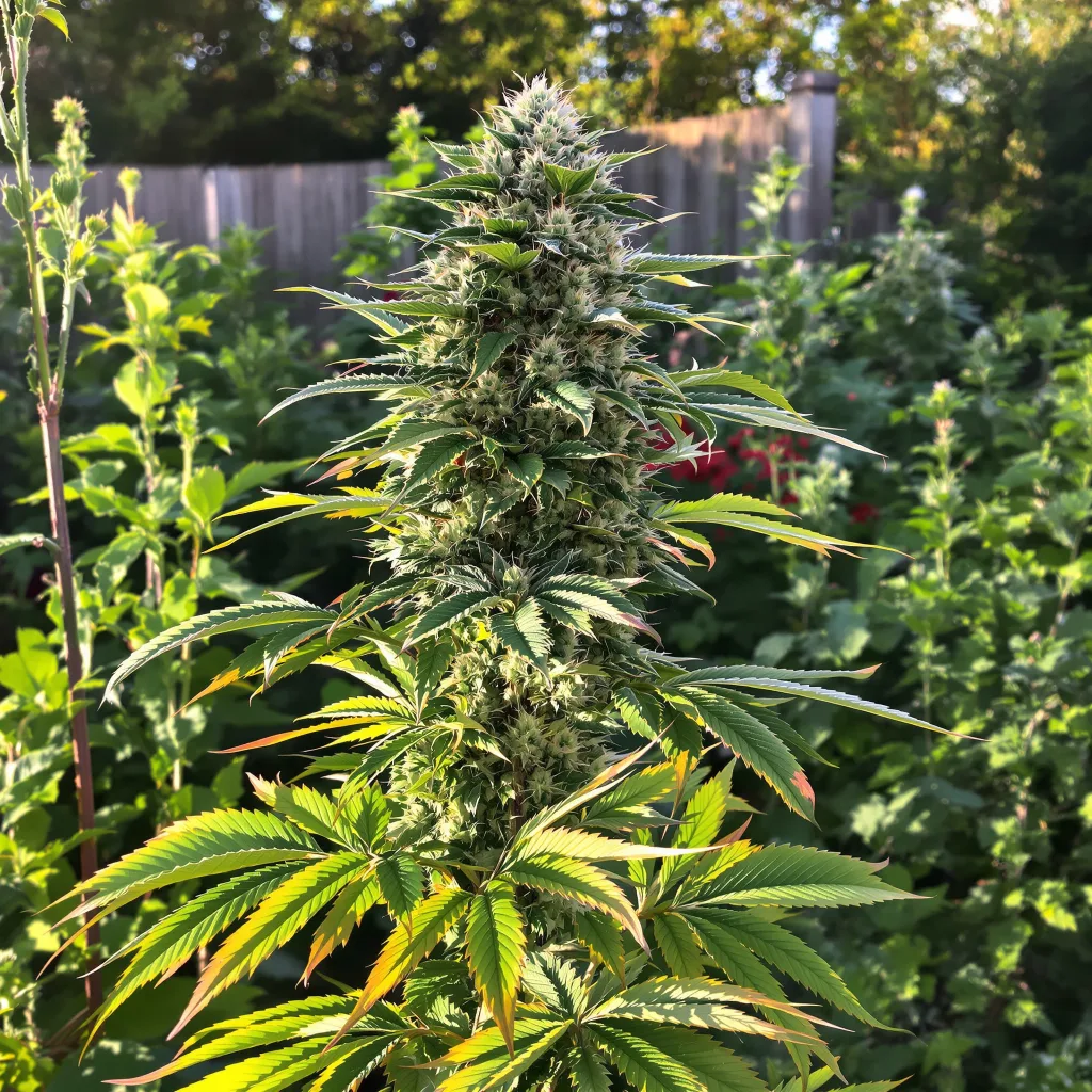 Ripped Bubba 56% indica / 44% sativa flower with visible trichomes