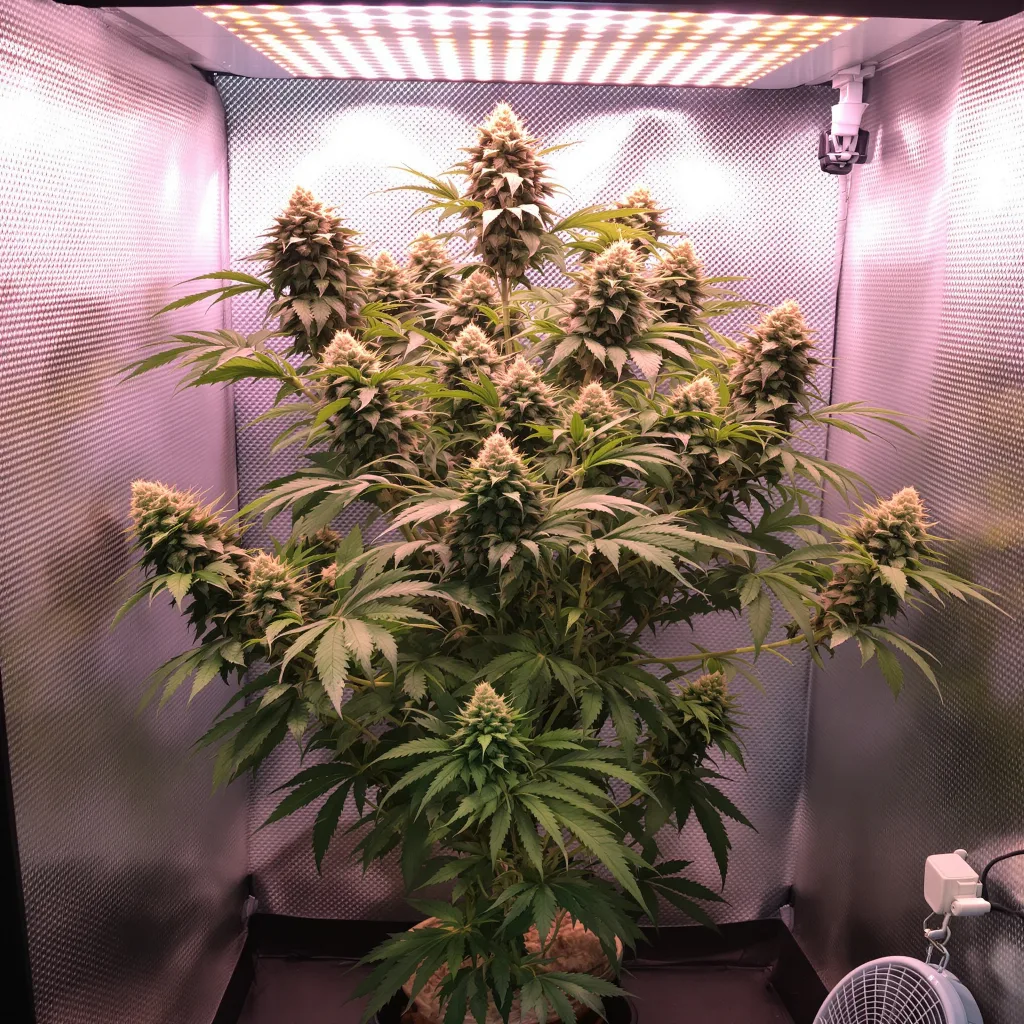 Rockstar cannabis plant in flowering stage — Medium feminised