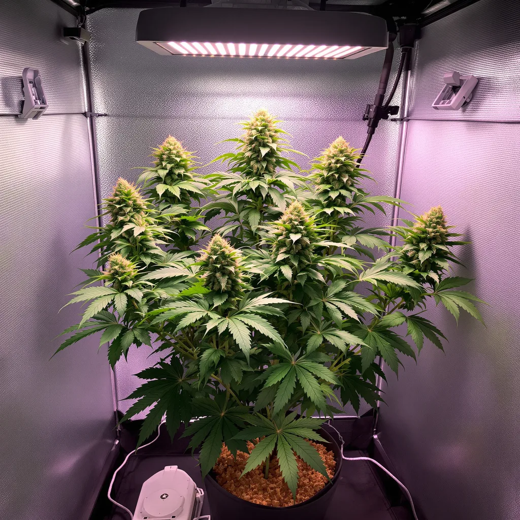 Rose Bud cannabis plant in flowering stage — 70–110 cm feminised