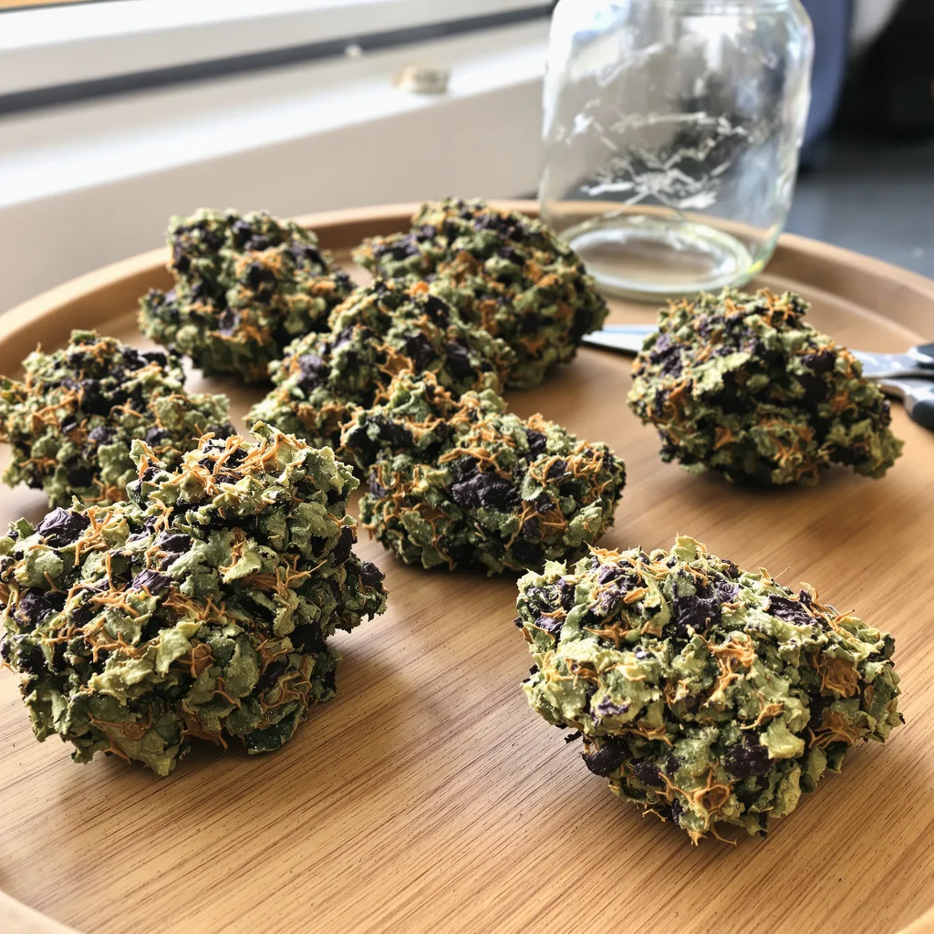 Royal Kush 78% indica / 22% sativa flower with visible trichomes