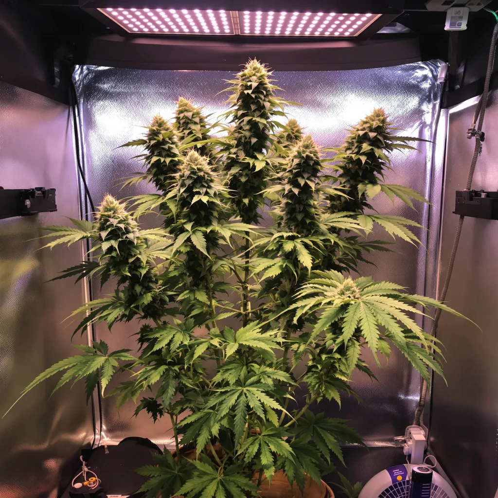Russian Assassin cannabis plant in flowering stage — Short feminised