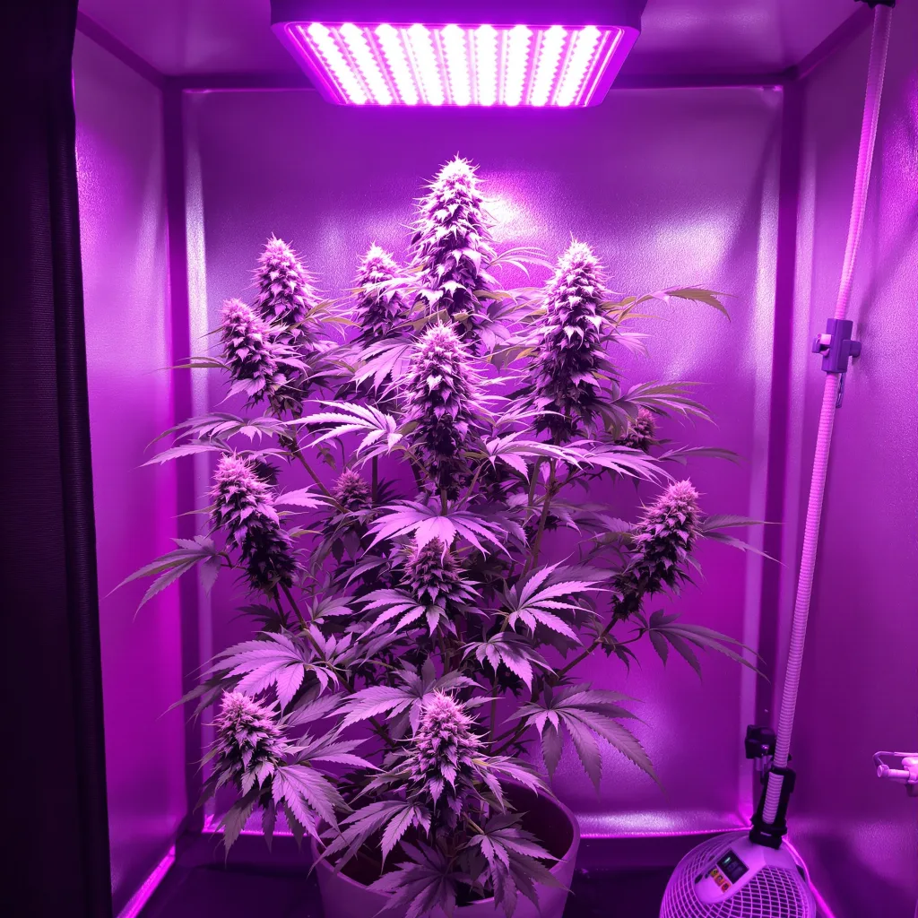 San Fernando Valley Kush cannabis plant in flowering stage — 70–110 cm feminised
