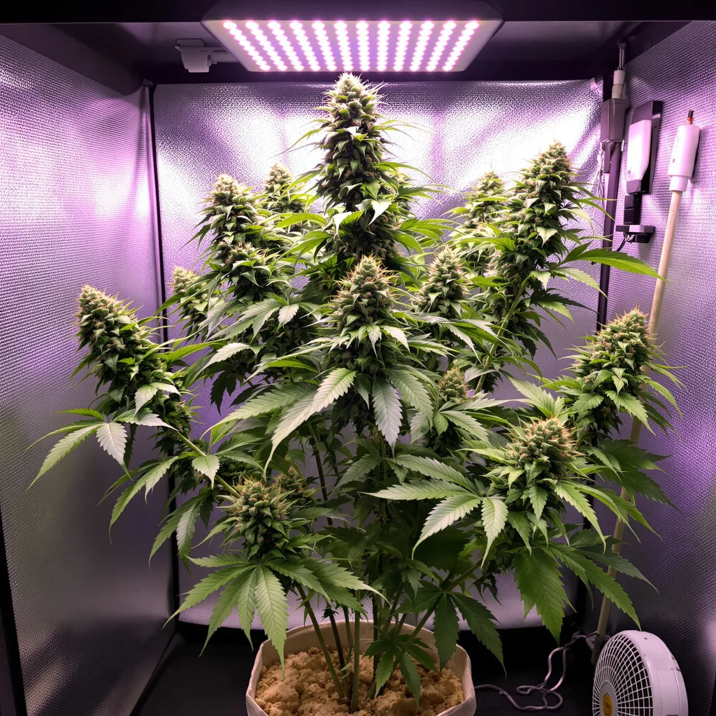 Santa Maria cannabis plant in flowering stage — Medium feminised
