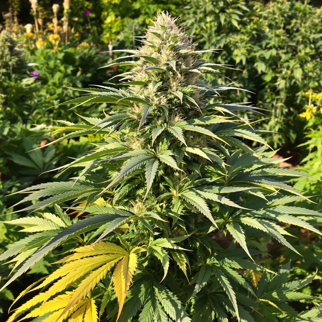 Sensi Star 75% indica / 25% sativa flower with visible trichomes
