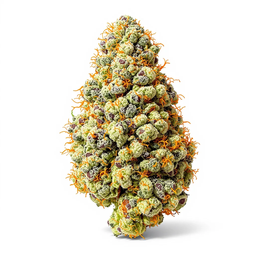 Shark Bite 61% indica / 39% sativa flower with visible trichomes