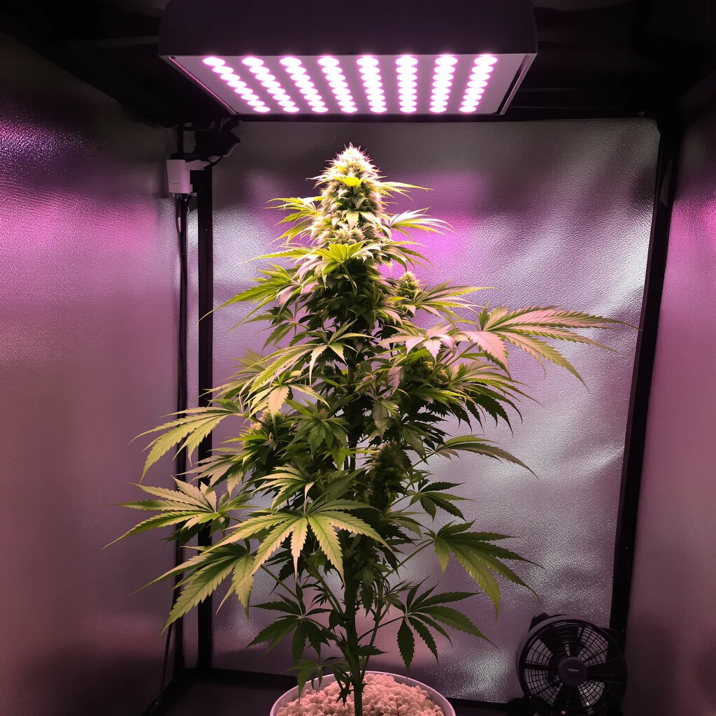 Silver Haze cannabis plant in flowering stage — Tall feminised