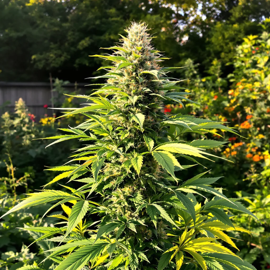 Silver Kush 28% indica / 72% sativa flower with visible trichomes