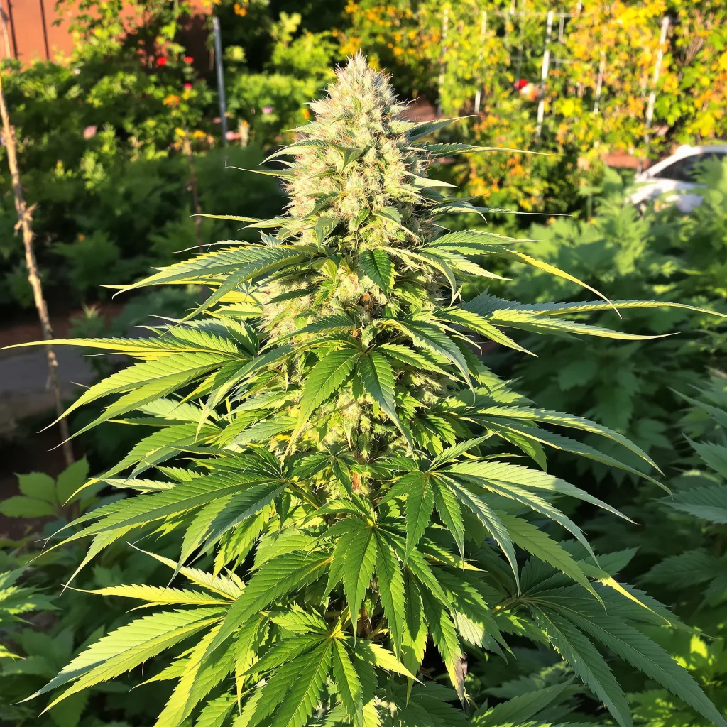 Snoop Dogg OG 75% indica / 25% sativa flower with visible trichomes