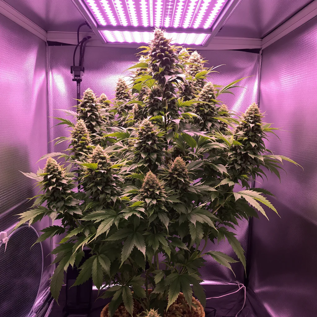 Snoop's Dream cannabis plant in flowering stage — Medium feminised