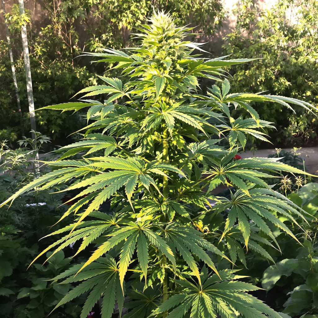 Snow White 89% indica / 11% sativa flower with visible trichomes
