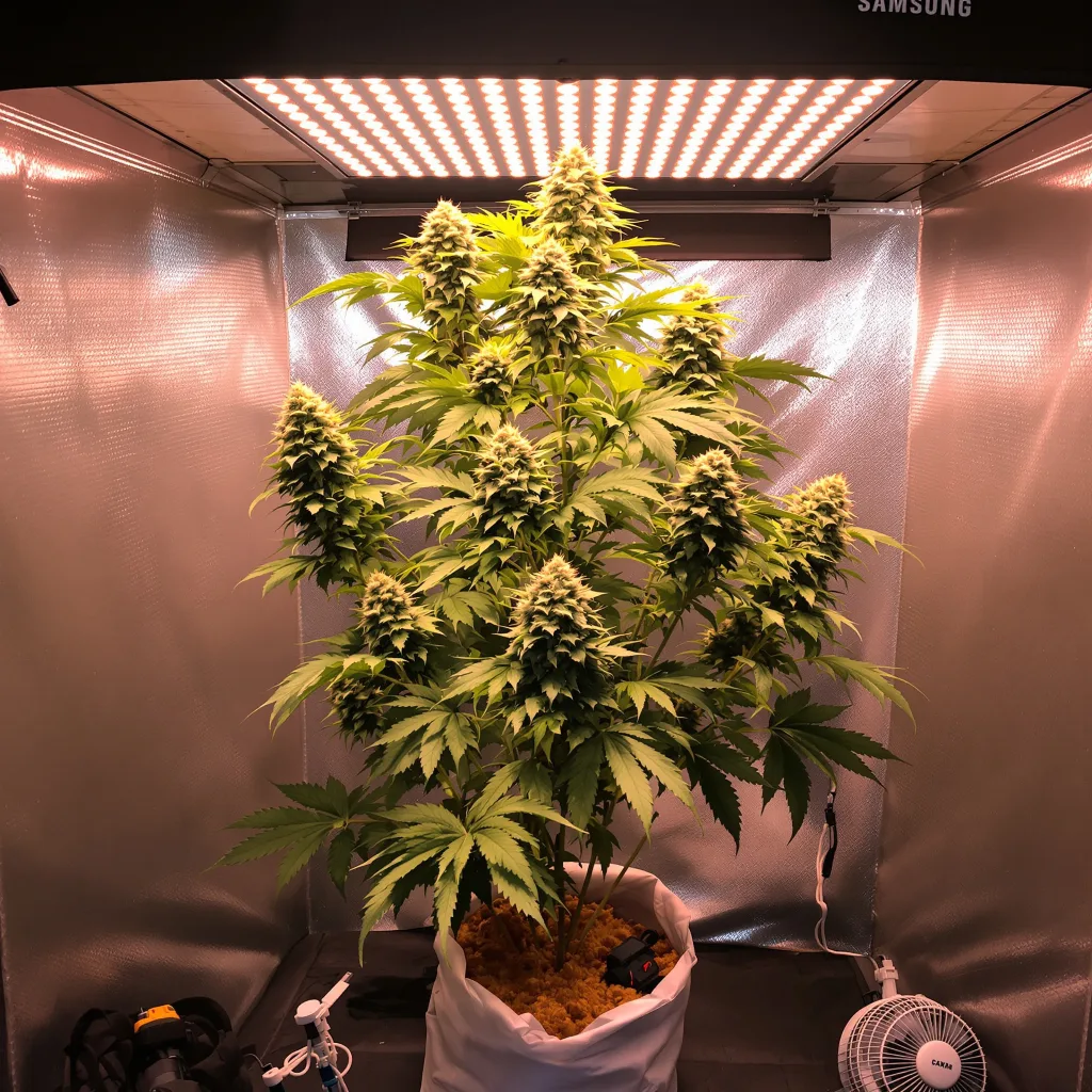 Sour Alien cannabis plant in flowering stage — 120–160 cm feminised