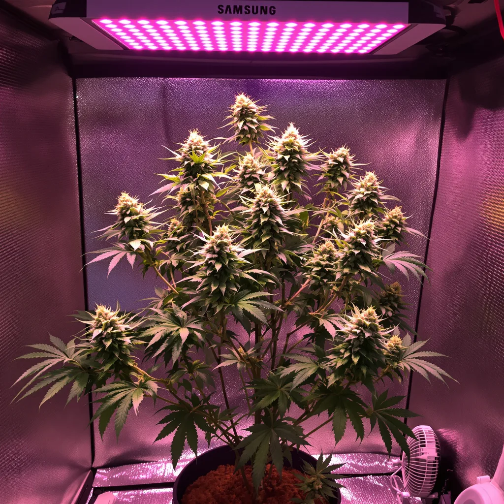 Sour Girl cannabis plant in flowering stage — Short feminised