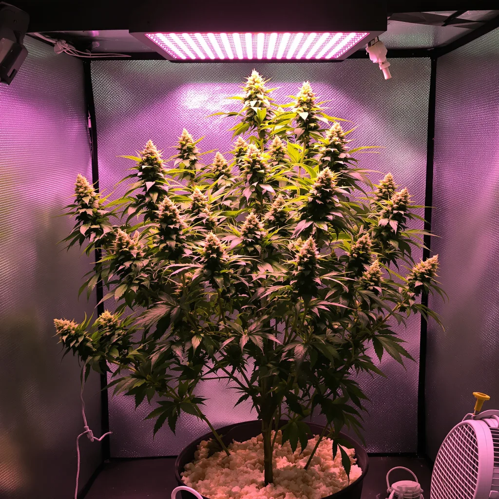 Sour Kush cannabis plant in flowering stage — Medium feminised