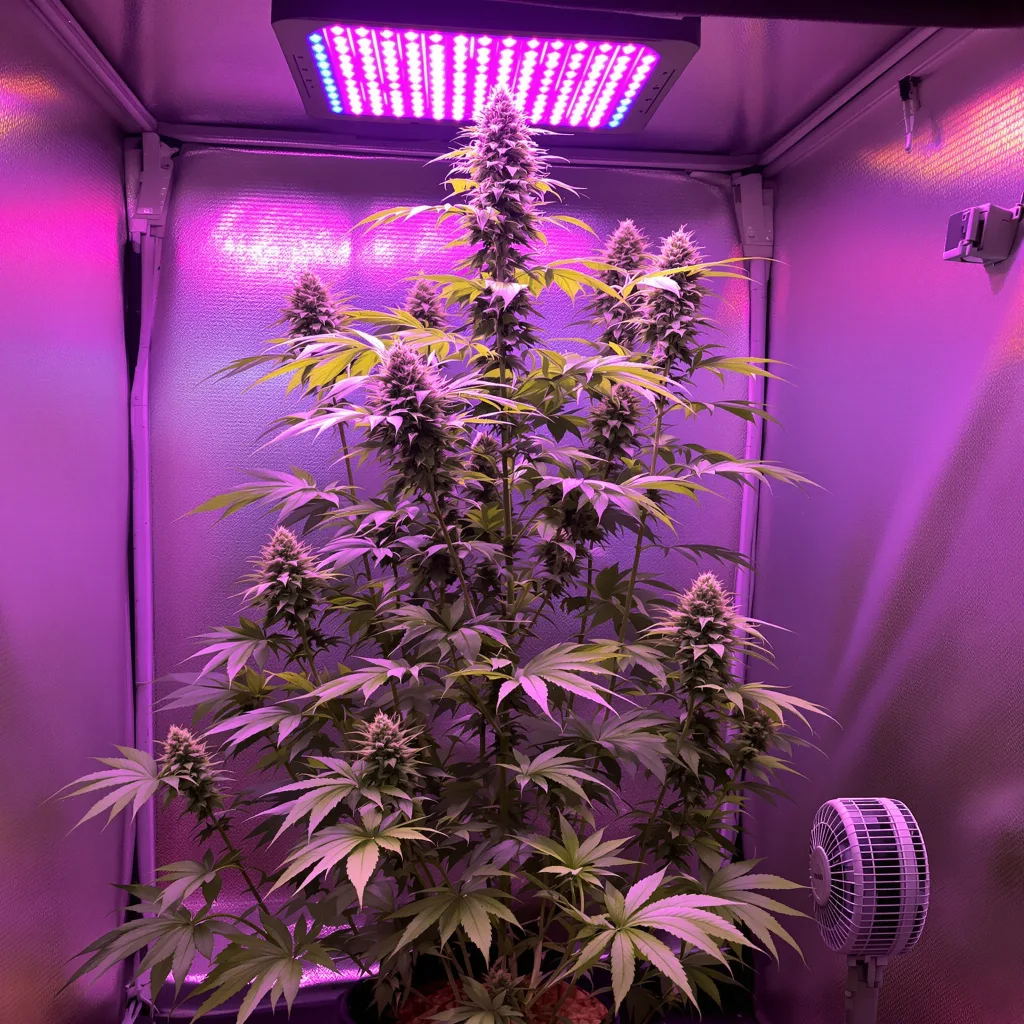 Sour Tangie cannabis plant in flowering stage — Tall feminised