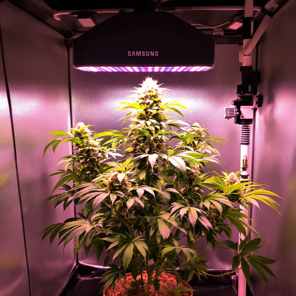 Special Reserve Black Lime cannabis plant in flowering stage — 90-120 cm. Medium feminised
