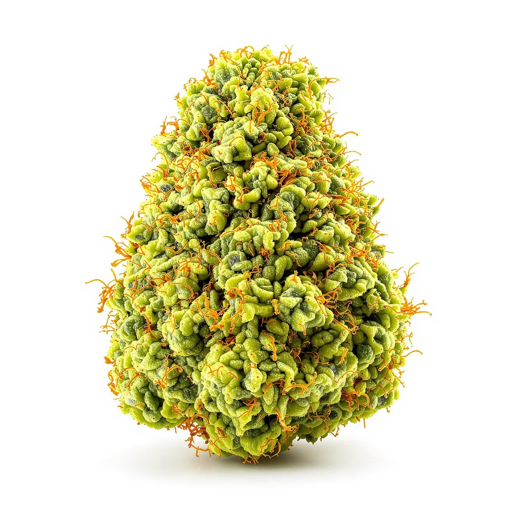 Steve's Dream Queen 20% indica / 80% sativa flower with visible trichomes